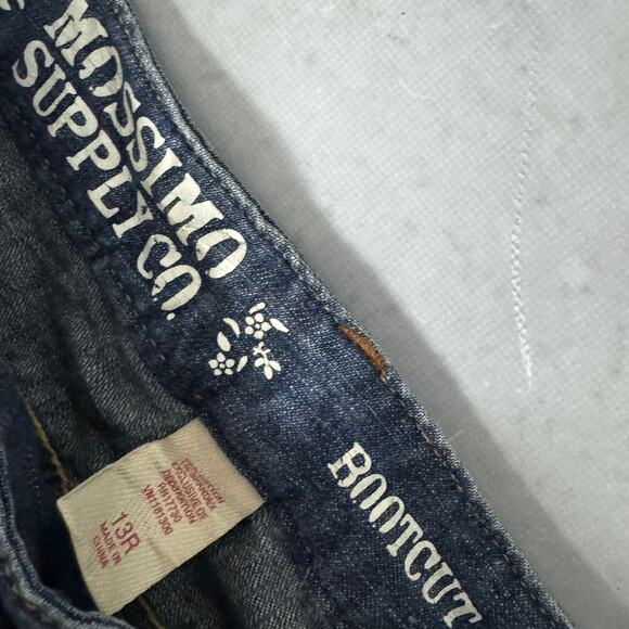 Mossimo Supply Co Bootcut Jeans Faded Dark Wash Denim - Size: 13R - Picture 5 of 11